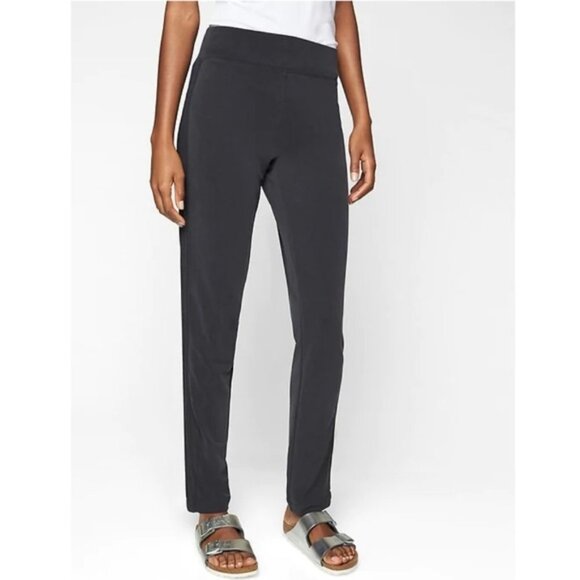 Athleta • Serenity Pant black modal knit lounge high rise cropped tapered slim - Picture 1 of 12